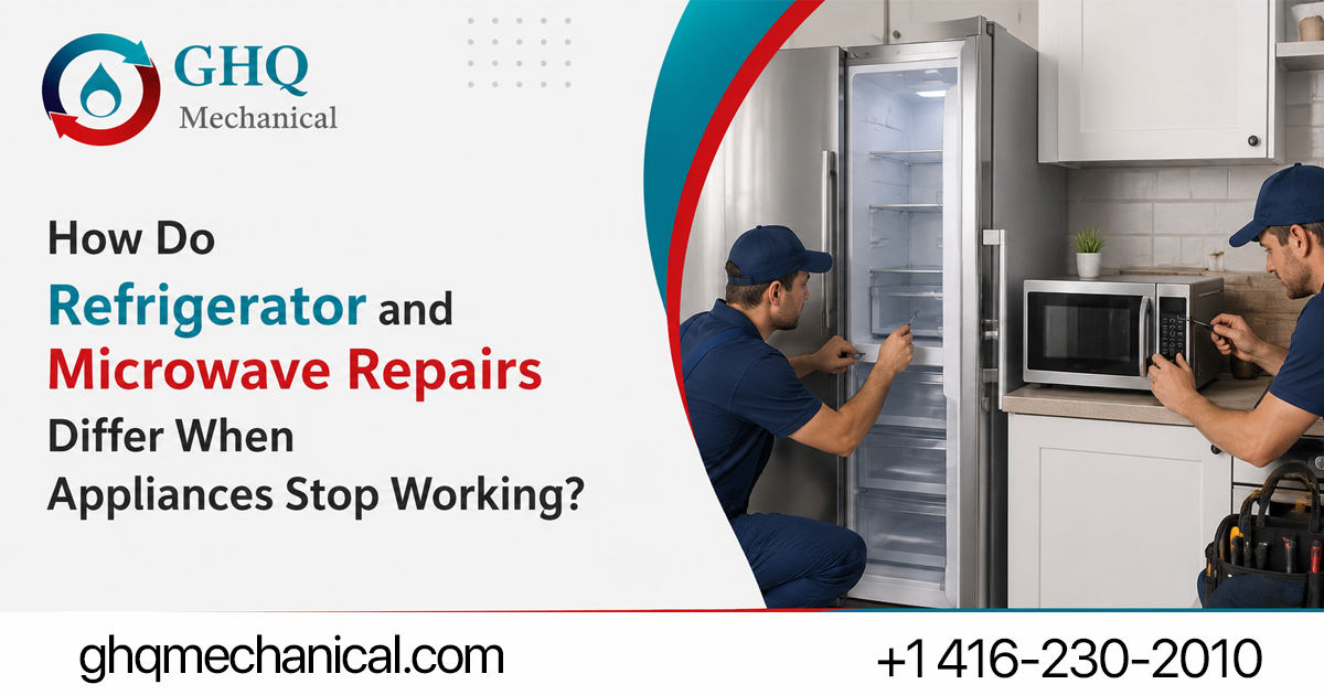 How Do Refrigerator and Microwave Repairs Differ When Appliances Stop Working?
